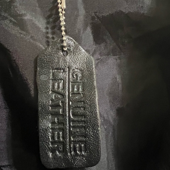 Flight Path Black Vintage 90’s Leather Jacket Deadstock Moto Biker Patchwork-XL - Picture 3 of 11